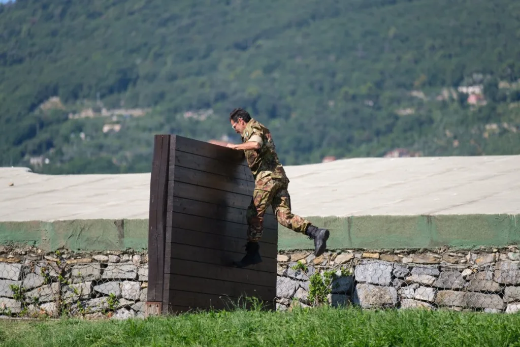 Pénultième obstacle du parcours du combattant  : serrer les dents et oublier les 40° plombants.