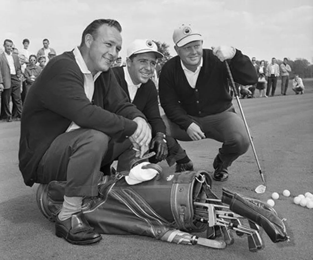 Le trio inséparable Arnold Palmer, Gary player et Jack Nicklaus.  () Courtesy of Rolex