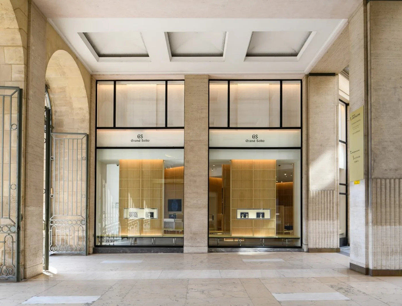 La boutique Grand Seiko Place Vendôme à Paris.