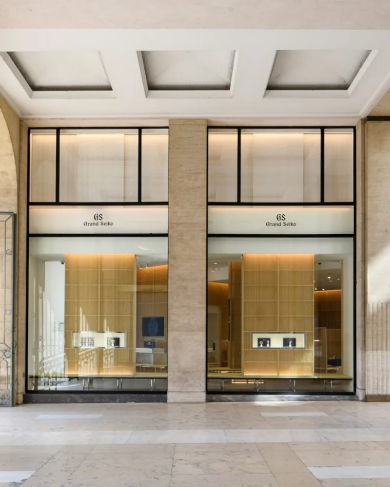 La boutique Grand Seiko Place Vendôme à Paris.