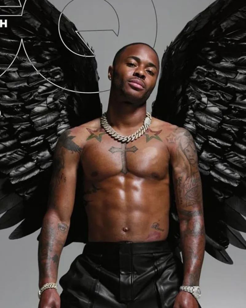 Raheem Sterling en une du magazine GQ.