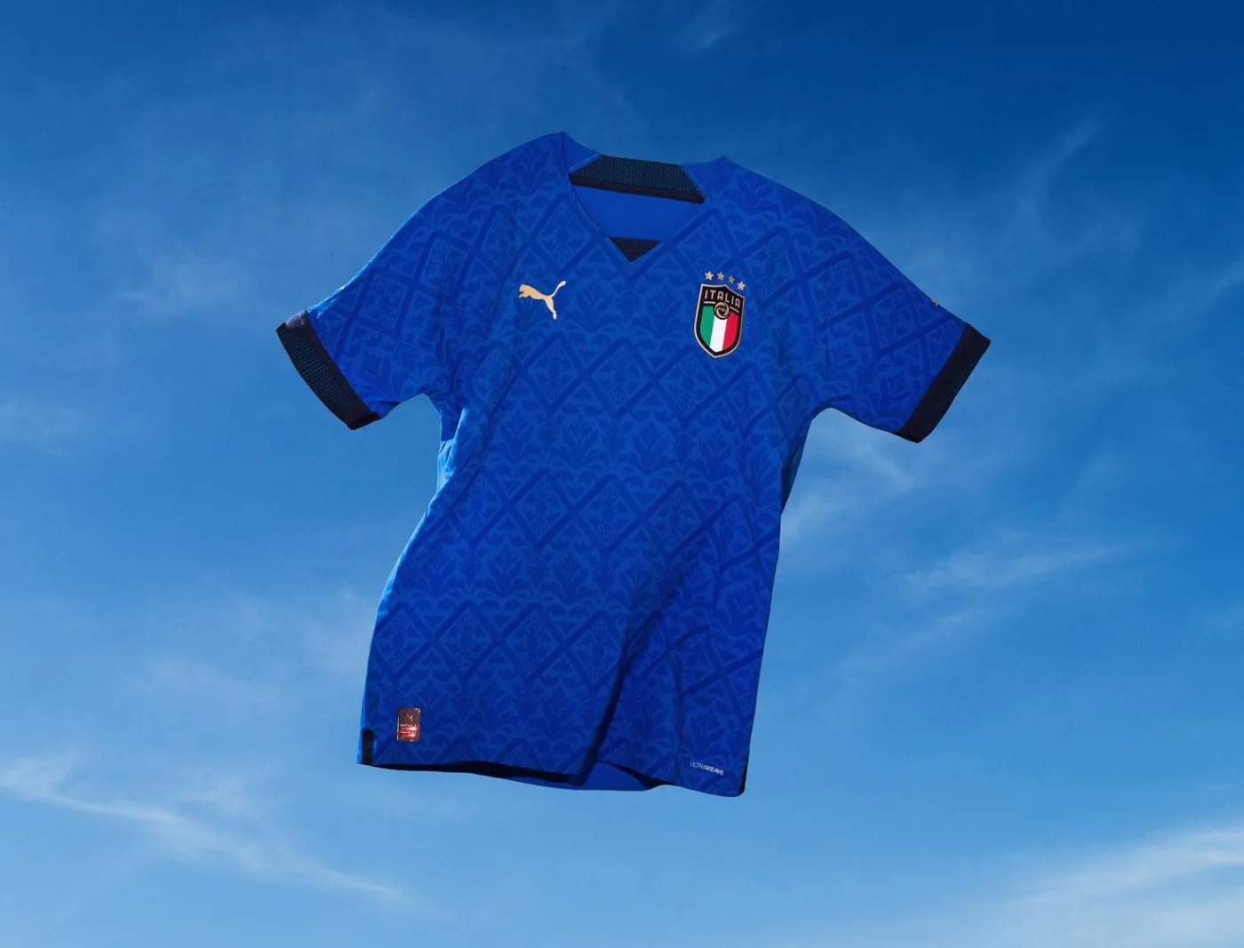 Le nouveau maillot de l'Italie.