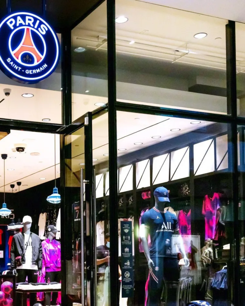 La première boutique permanente du PSG à Los Angeles.