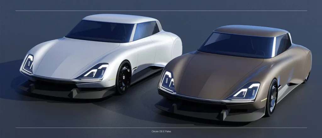 La DS E Pallas Hommage en coloris blanc et marron