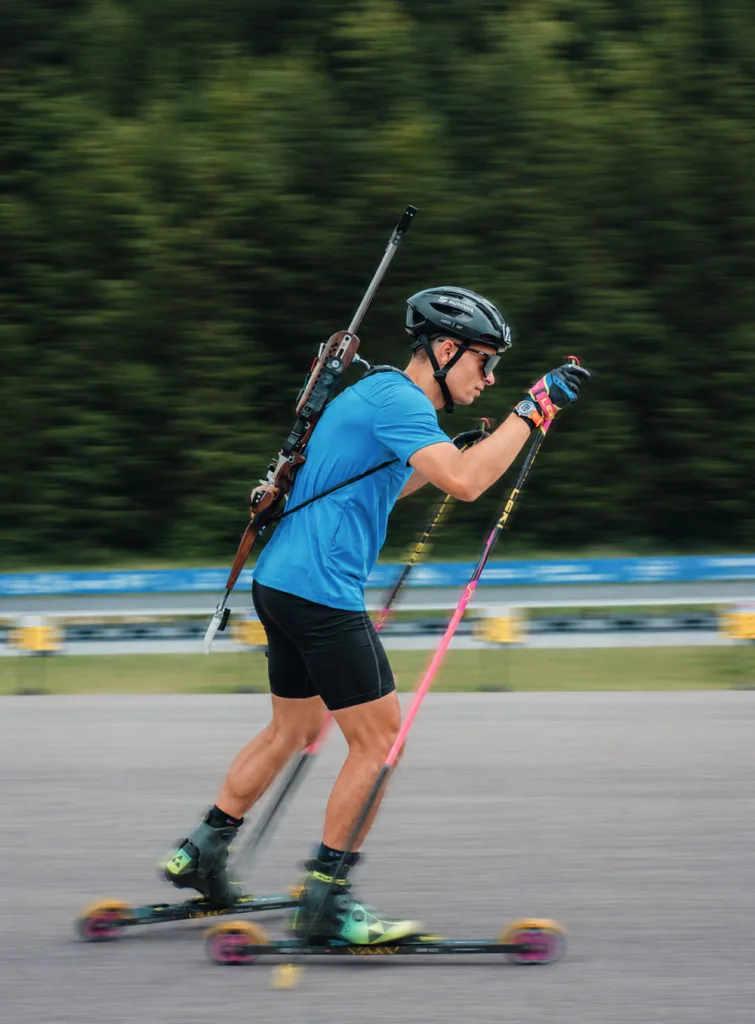 Oscar Lombardot à l'entraînement