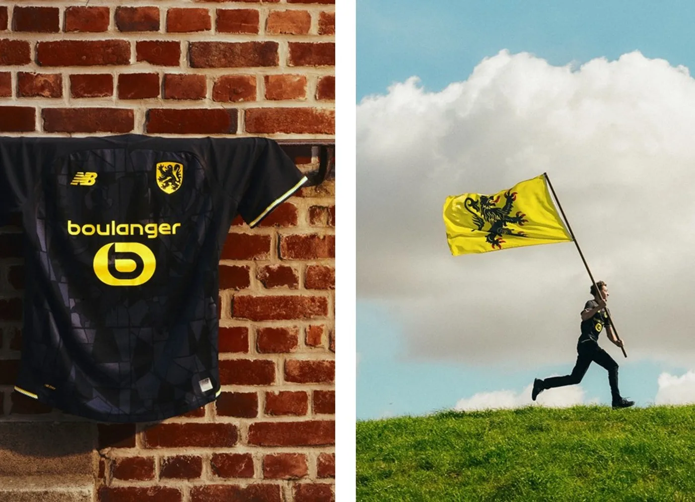 Le maillot Fourth 2026-2027 du LOSC, noir et jaune
