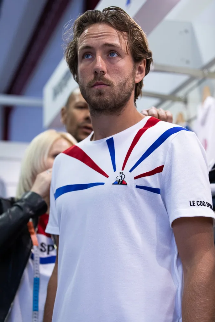 Lucas Pouille et sa nouvelle tenue.