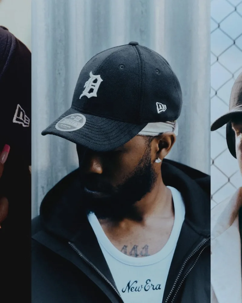 Aleesha, Sainte et Fin Askew portent la New Era 9FORTY M-Crown en polaire