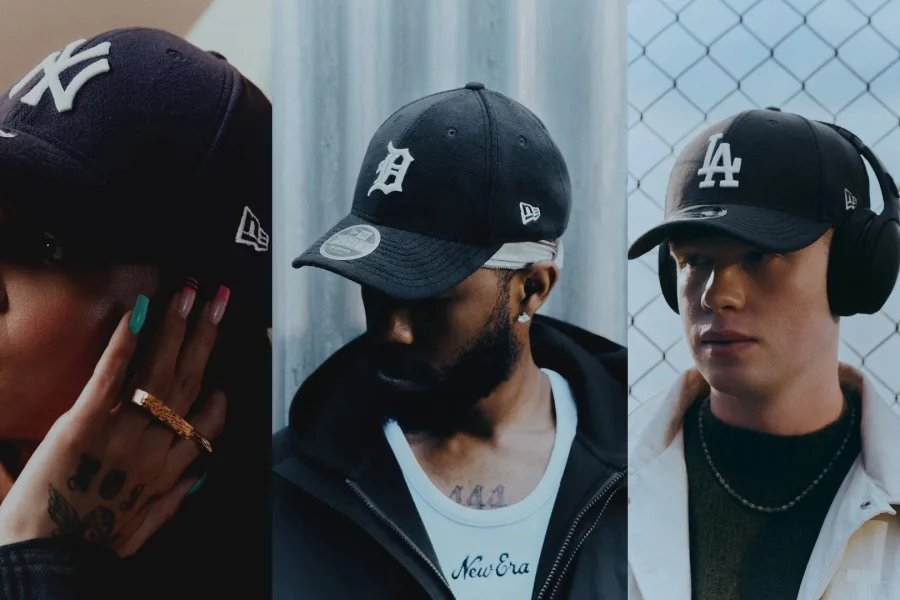 Aleesha, Sainte et Fin Askew portent la New Era 9FORTY M-Crown en polaire