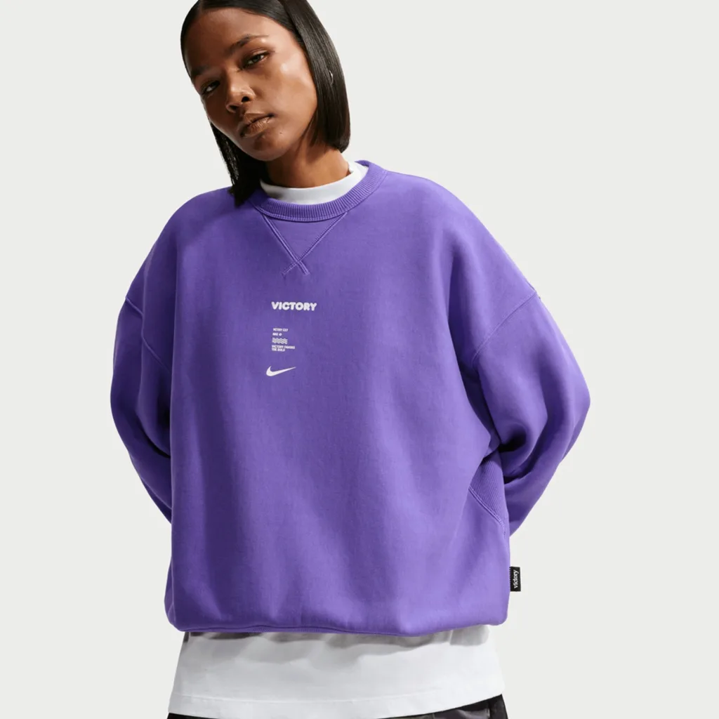 Sweat oversize violet de la collection Nike Victory