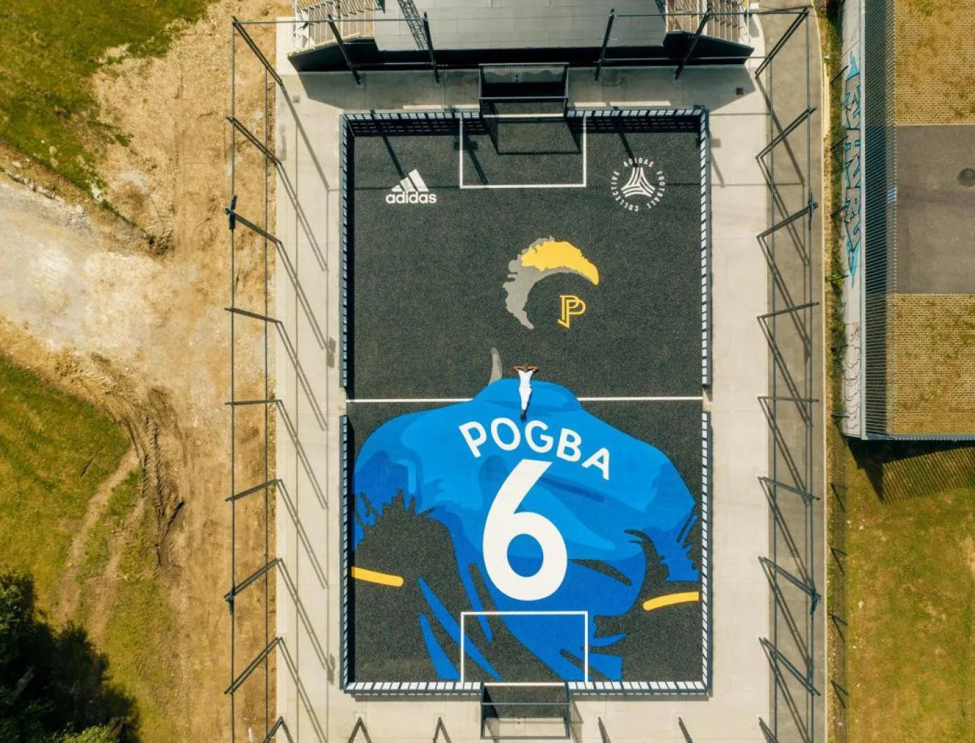 Le playground hommage à Paul Pogba à Roissy-en-Brie.