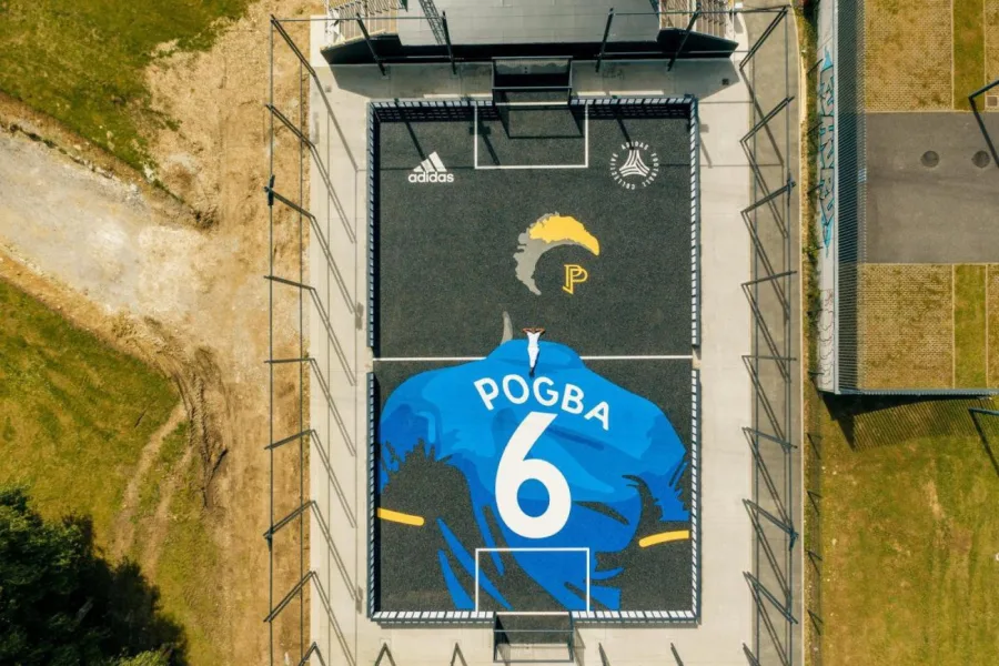 Le playground hommage à Paul Pogba à Roissy-en-Brie.