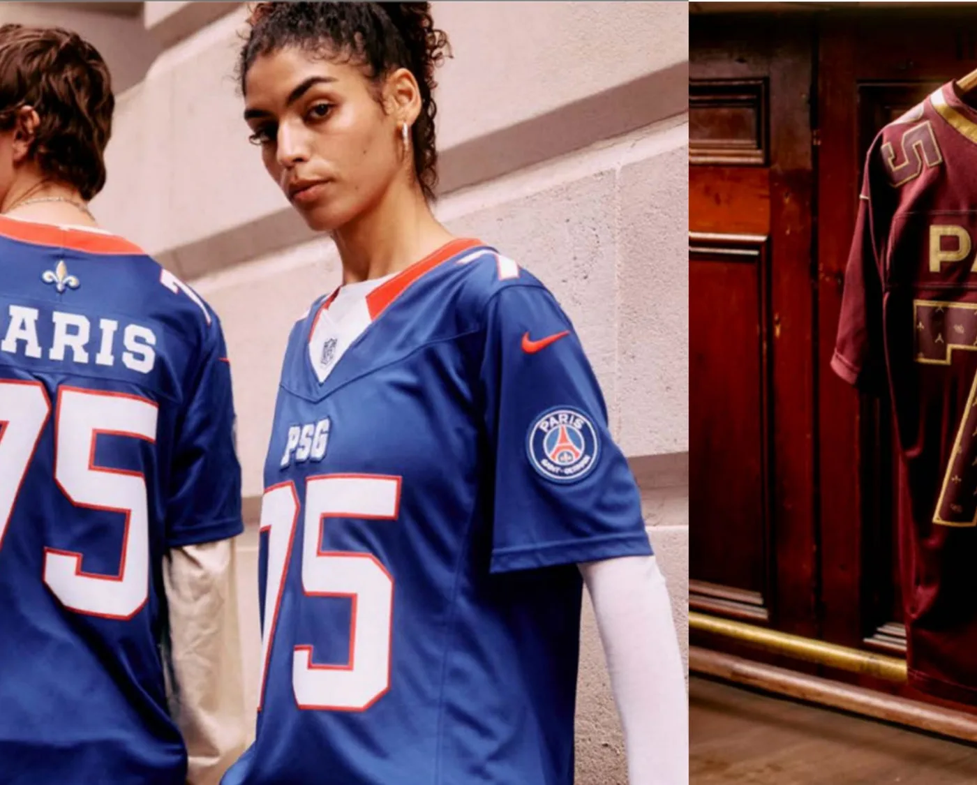 Maillots PSG x NFL pour le NFL Paris Game