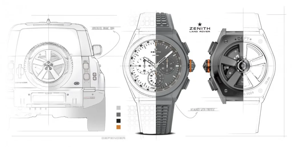 La montre de Zenith en partenariat avec Land Rover.