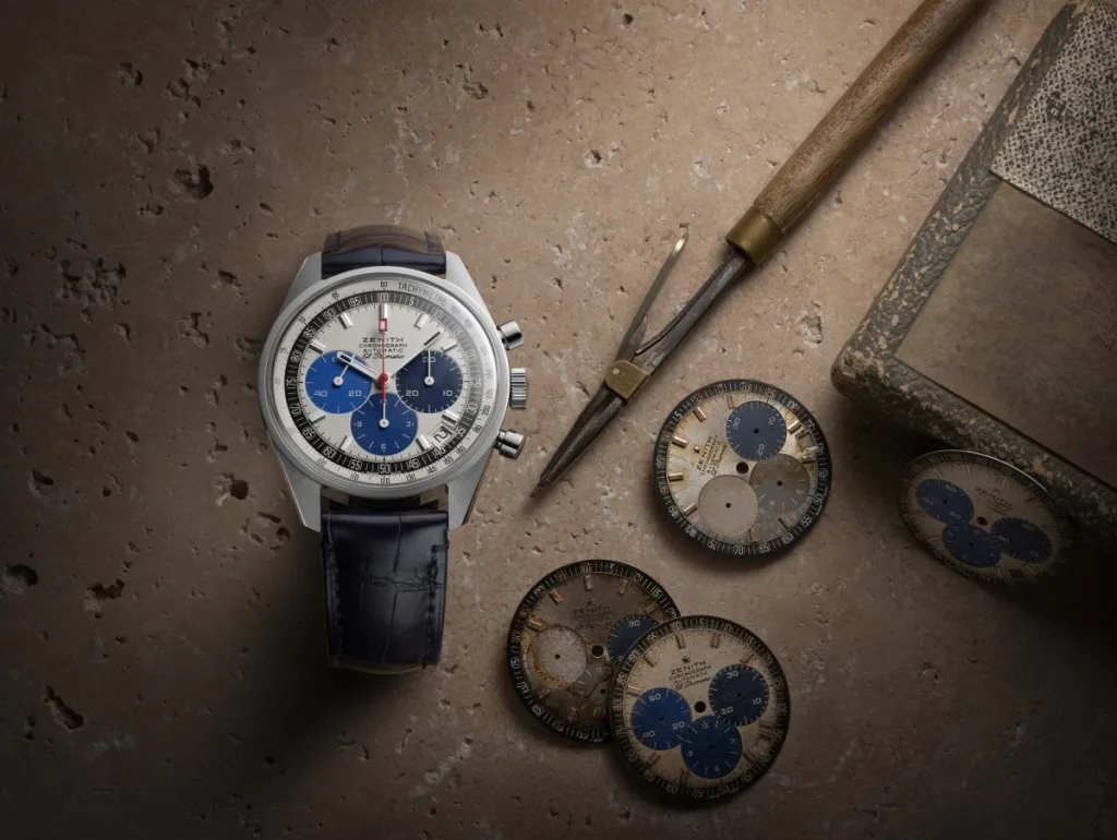Chronographe A386 de Zenith, 8 800 €