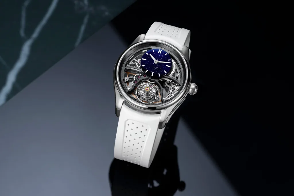 La Pioneer Cylindrical Tourbillon Skeleton Aventurine Saquon Barkley Edition