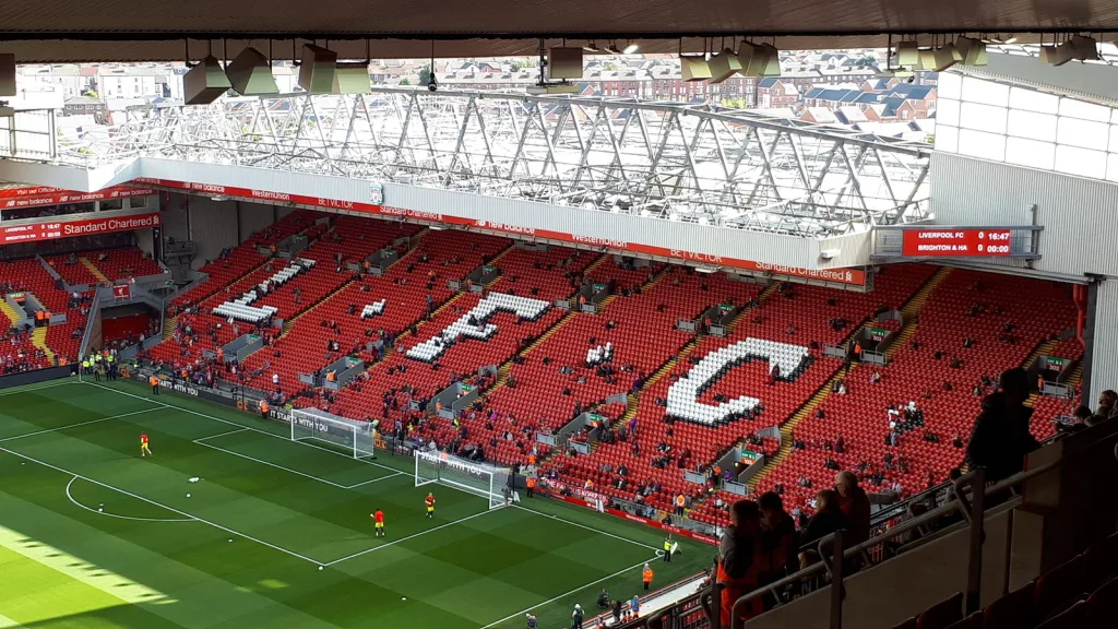 La tribune du Kop, à Anfield