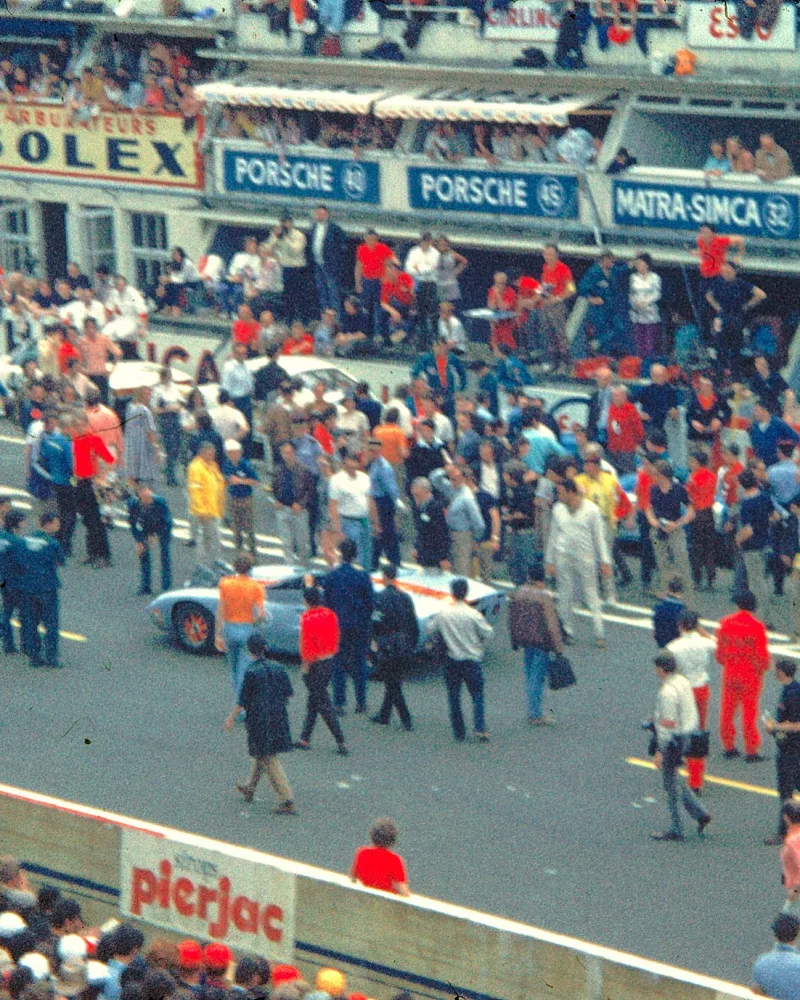 Tournage du film "Le Mans" en 1970