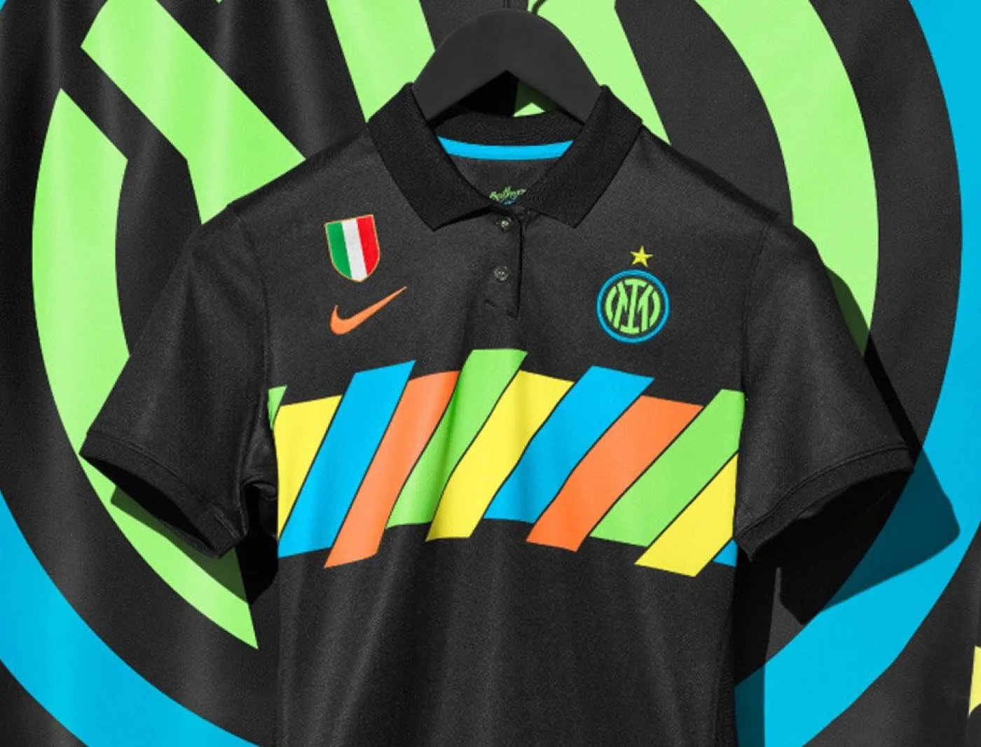 Le maillot third 2021-2022 de l'Inter Milan.
