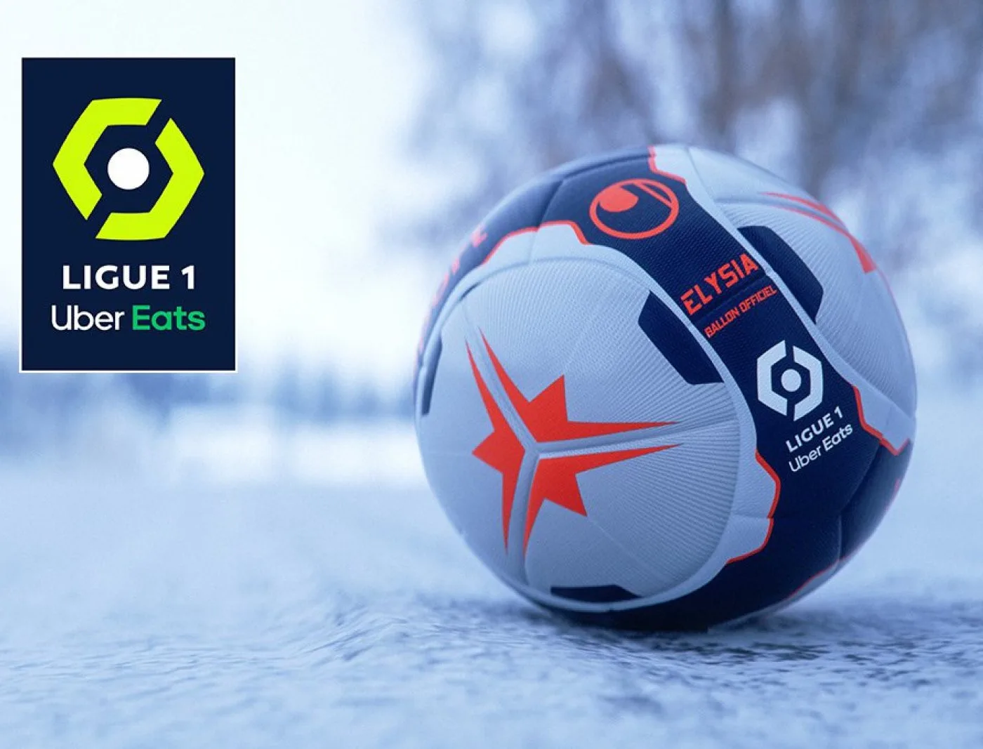 Le nouveau ballon de la Ligue 1 Uber Eats jusqu'à la fin de la saison.