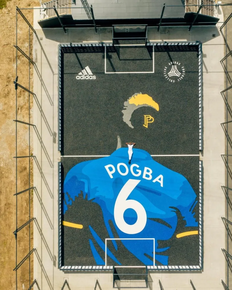 Le nouveau terrain de Paul Pogba à Roissy-en-Brie.