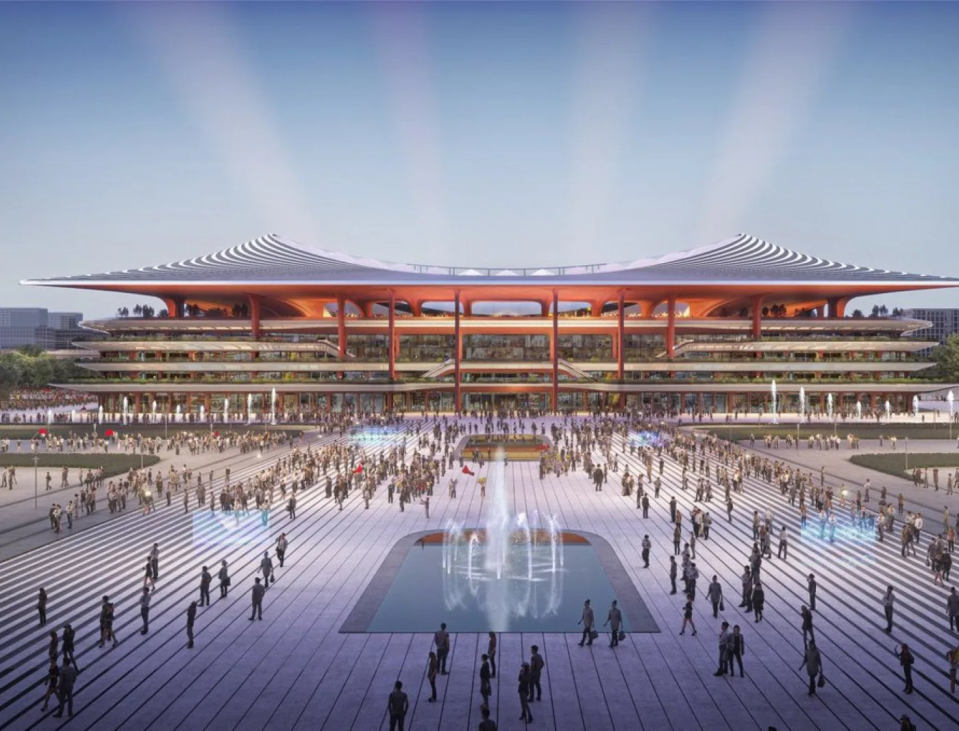 Le centre international de football de Xi'an.