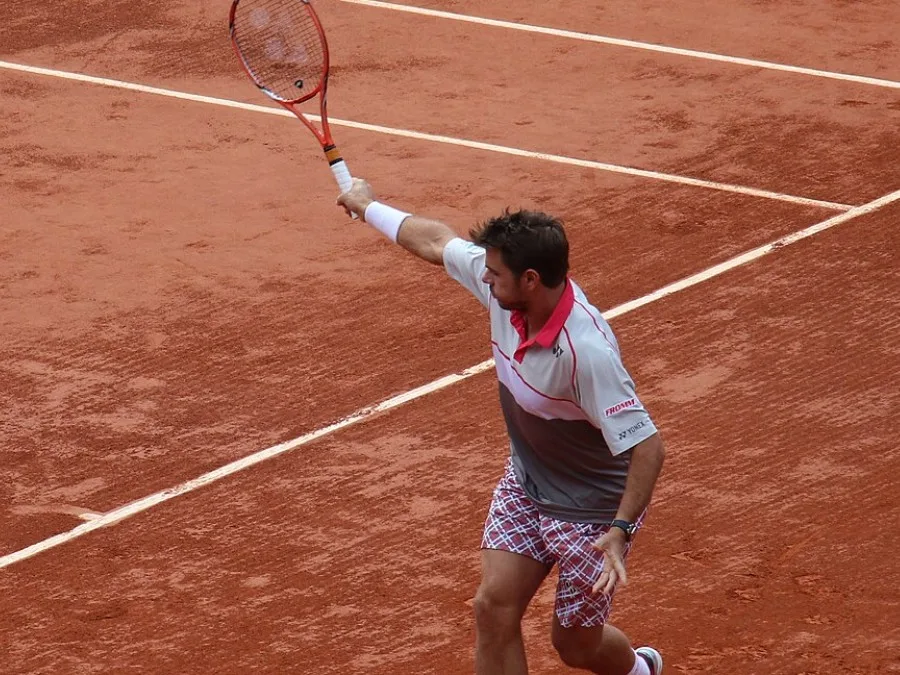 Stan Wawrinka à Roland-Garros en 2015, montre au poignet